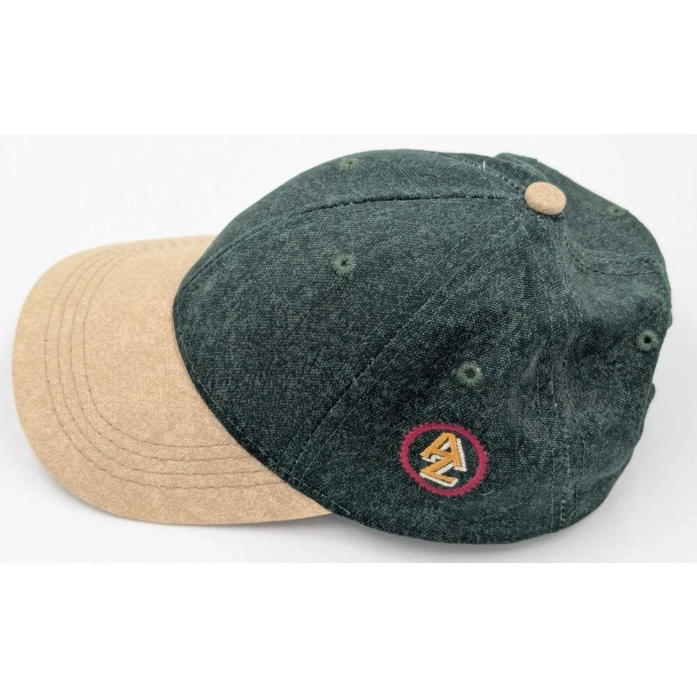 Youth AZ Baseball Snap Back Cap Hat Two Tone With Side Logo Made In USA